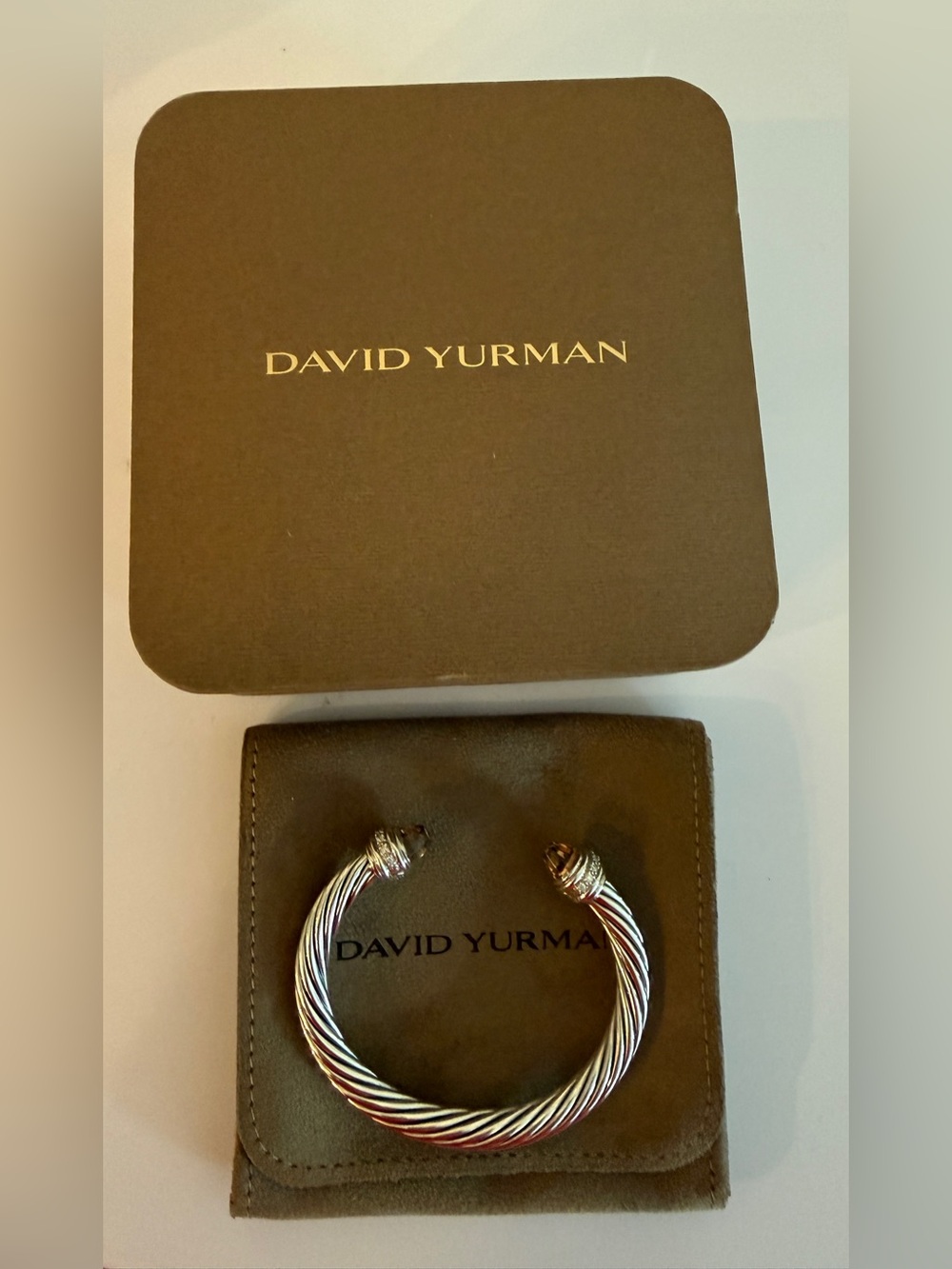 David Yurman Sterling Cable Cuff Bracelet - Silver